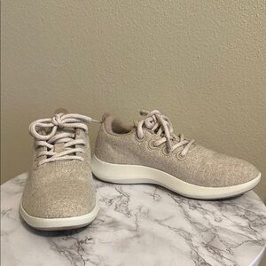 Allbirds Women's Wool Runner Mizzles Cream Sneakers